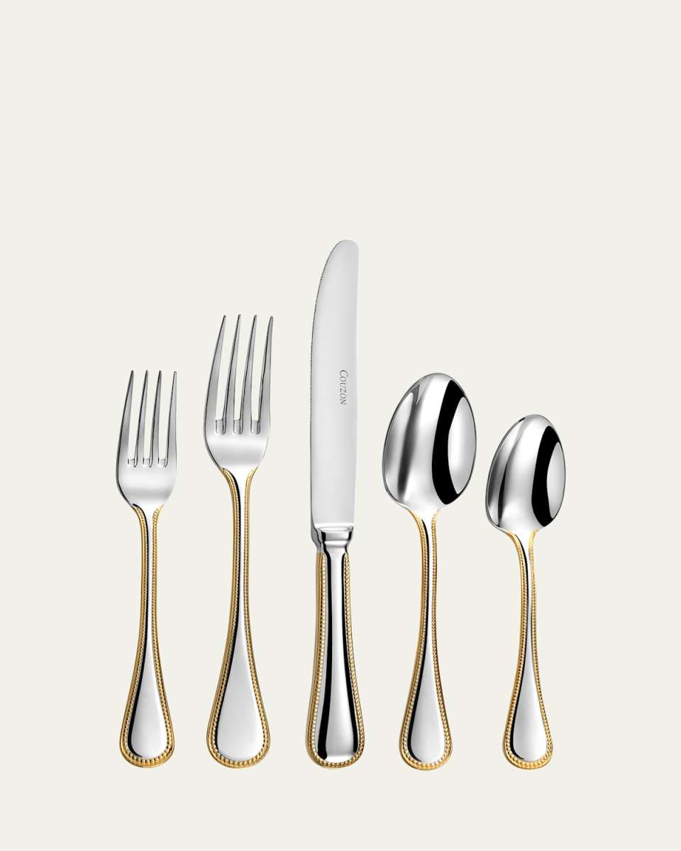 Le Perle Gold Accent 5-Piece Flatware Place Setting